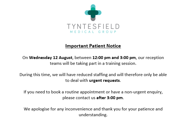 Patient notice 